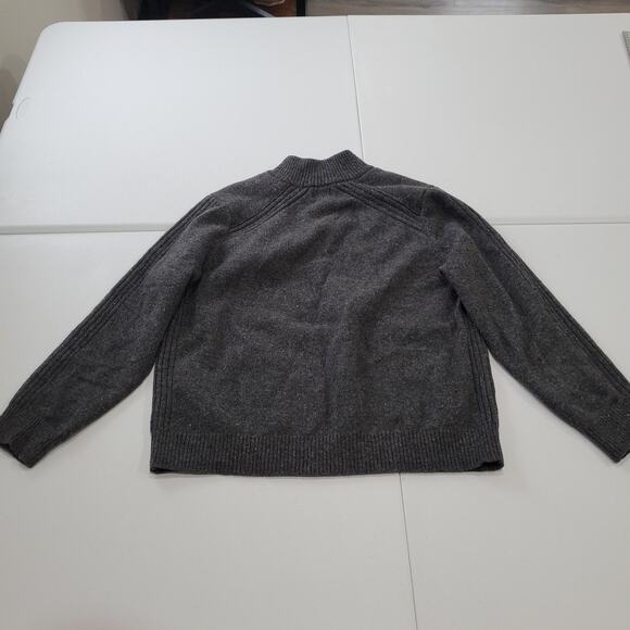 L.L. Bean Charcoal Half-Zip Crewneck Sweater - Picture 3 of 8